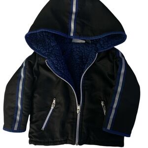 Modern Black‎ and Blue Raincoats for Everyday Wear